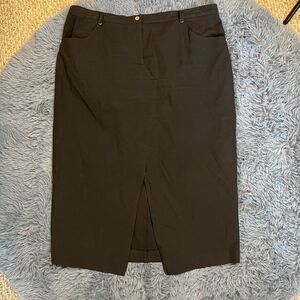 Max Mara Marina Rinaldi Skirt With Front Slit Size XL
